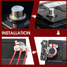 1 Paire Connecteur Batterie 12V Cosse Batterie Voiture Positive Négative Coupe Circuit à Loisir 3 Voies Sécurisées en Laiton à S