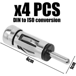 Adaptateur D'Antenne De Voiture 4Pcs, Prise De Voiture, Récepteur Audio, Prise sans Fil, Convient À Tous Les Véhicules.