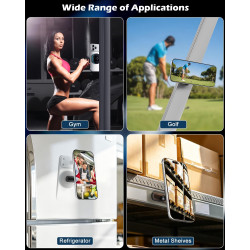 CloudValley 15W Support téléphone Voiture magnetique pour Hyundai Ioniq 5 (2022–2025) / 5 N & Sonata Kona (2024–2025) & Ioniq 9,