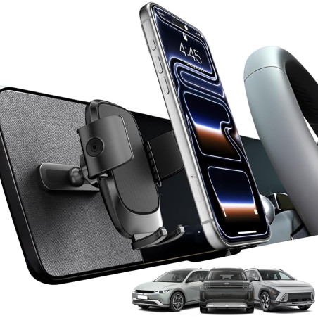 CloudValley Support téléphone Voiture de Voiture à Pince Large pour Hyundai Ioniq 5 (2022–2025) / 5 N & Sonata Kona (2024–2025) 