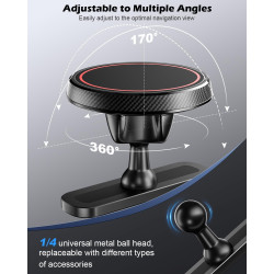 CloudValley Support téléphone Voiture magnetique pour Hyundai Ioniq 5 (2022–2025) / 5 N & Sonata Kona (2024–2025) & Ioniq 9, Con