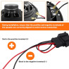 Lot de 4 Adaptateur Haut-Parleur Voiture 4 Broches avec 4 Outils de Démontage Compatible avec VW Golf 4 5 6 7 8, Passat, Polo, T