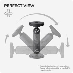 TUSITA 1" Boule Magnétique Téléphone Support Adaptateur Compatible avec iPhone Magsafe, pour Ram Mount B-Taille Prise