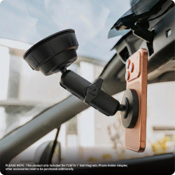TUSITA 1" Boule Magnétique Téléphone Support Adaptateur Compatible avec iPhone Magsafe, pour Ram Mount B-Taille Prise
