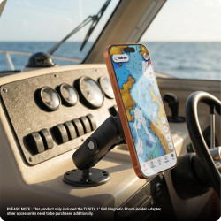 TUSITA 1" Boule Magnétique Téléphone Support Adaptateur Compatible avec iPhone Magsafe, pour Ram Mount B-Taille Prise