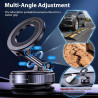 Support Telephone Voiture Magnetique Ventouse Support Téléphone Voiture Magnétique avec Rotation 360° et Bras Pliable, Accroche 