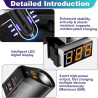 4 en 1 Chargeur Allume Cigare USB Cigare Charge PD 3W Rapide Chargeur Voiture KFZ Allume 80W 2 Ports USB-A 5V 3.1A/QC 3.0 Adapta