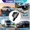 4 en 1 Chargeur Allume Cigare USB Cigare Charge PD 3W Rapide Chargeur Voiture KFZ Allume 80W 2 Ports USB-A 5V 3.1A/QC 3.0 Adapta