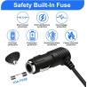 120W Multiprise Allume Cigare 12V/24V avec 3 Prises & Chargeur Voiture USB C + 2 USB, Adaptateur Splitter Voiture avec Interrupt