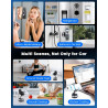 Support Telephone Voiture Magnetique pour Mag-Safe,360° Rotation Porte Telephone Voiture Aimant,Support Phone Voitures Pliable a