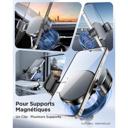 MSXTTLY Clip Téléphone Voiture – VMag-GC 2026 Magnétique pour Supports Magnétiques, sans Anneau Magnétique, Compatible avec iPho