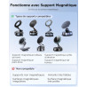 MSXTTLY Clip Téléphone Voiture – VMag-GC 2026 Magnétique pour Supports Magnétiques, sans Anneau Magnétique, Compatible avec iPho