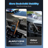 Support Téléphone Voiture Magnétique, Ventouse à Vide avec Bras en Alliage Flexible & Rotation 360°, Support Tableau de Bord & P