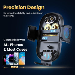 Support de téléphone de voiture, support de téléphone universel pour grille d'aération de voiture, support mains libres, support