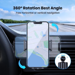 Support de téléphone de voiture, support de téléphone universel pour grille d'aération de voiture, support mains libres, support