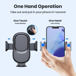 Support de téléphone de voiture, support de téléphone universel pour grille d'aération de voiture, support mains libres, support