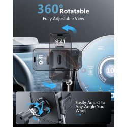SKTU Support de téléphone portable de voiture pour Mini Countryman U25 2024-2026 2027, rotatif à 360 °, avec bouton de libératio