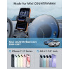 SKTU Support de téléphone portable de voiture pour Mini Countryman U25 2024-2026 2027, rotatif à 360 °, avec bouton de libératio