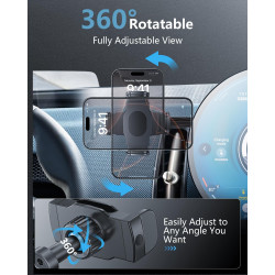 SKTU Support de téléphone portable de voiture pour Mini Countryman U25 2024-2026 2027, extensible, rotatif à 360 °, pour accesso