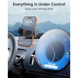 SKTU Support de téléphone portable de voiture pour Mini Countryman U25 2024-2026 2027, extensible, rotatif à 360 °, pour accesso