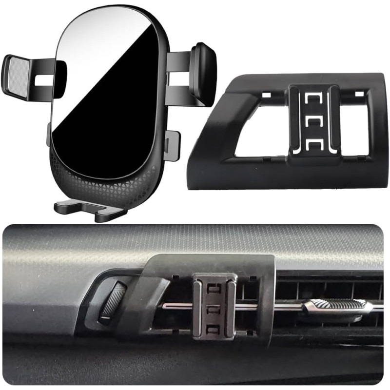 Support Téléphone Voiture pour BMW X1 / X2 - Accessoires [Compatible Uniquement avec BMW U11 U10 (années 2022-2026)] Rotatif 360