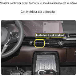 Support Téléphone Voiture pour BMW X1 / X2 - Accessoires [Compatible Uniquement avec BMW U11 U10 (années 2022-2026)] Rotatif 360