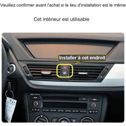 Support Téléphone Voiture pour BMW X1 - Accessoires [Compatible Uniquement avec BMW E84 (années 2009-2015)] Rotatif 360°、Opérati