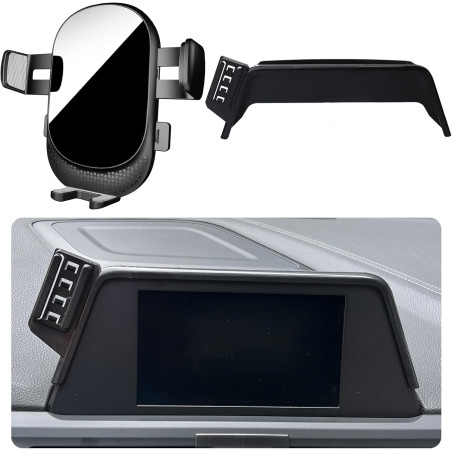 Support Téléphone Voiture pour BMW X1/X2[Compatible uniquement avec l’écran tactile de 6,5 pouces de la BMW F48 (années 2015-201