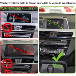 Support Téléphone Voiture pour BMW X1/X2[Compatible uniquement avec l’écran tactile de 6,5 pouces de la BMW F48 (années 2015-201