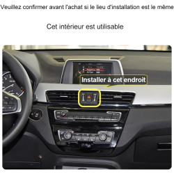 Support Téléphone Voiture pour BMW X1 / X2 - Accessoires [Compatible Uniquement avec BMW F48 F39 (années 2015-2022)] Rotatif 360