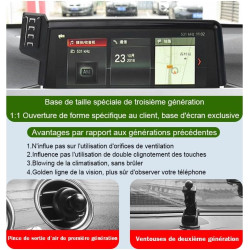 Support Téléphone Voiture pour BMW X1 / X2 Accessoires[Compatible uniquement avec l’écran tactile de 8,8 pouces de la BMW F48 F3