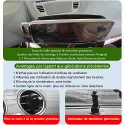 Support Téléphone Voiture pour BMW X1 / X2 Accessoires[Compatible uniquement avec l’écran tactile de 10,25 pouces de la BMW F48 