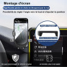 Support Téléphone Voiture pour BMW X1 / X2 Accessoires[Compatible uniquement avec l’écran tactile de 10,25 pouces de la BMW F48 