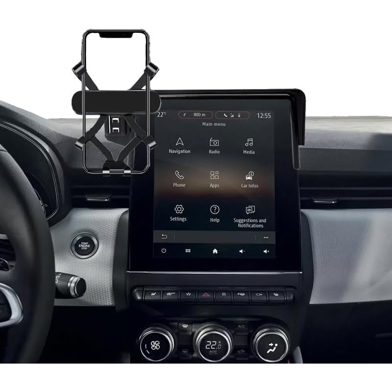Support de téléphone de Voiture Compatible avec 2020-2025 Renault Captur 2 Clio 5 Arkana Zoe (for Captur 2/Clio 5/Arkana/Zoe for