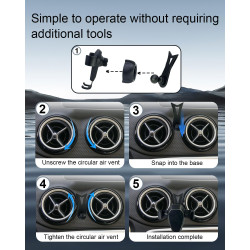 Support Téléphone Voiture pour Mercedes-Benz GLA X156 et CLA C117 (2013-2019), Support de Gravité Téléphone de Voiture pour iPho