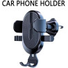 Support Téléphone Voiture pour Renault Clio 2 3 4 5 Sport RS Line 1998-2021 Crochet en Métal Rotation 360° Fixation Grille Aérat