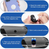 3 Pièces Support Téléphone Voiture Magnétique avec Coussinet Collant Aimant, Porte-Téléphone Universel pour Tableau de Bord Comp