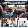 3 Pièces Support Téléphone Voiture Magnétique avec Coussinet Collant Aimant, Porte-Téléphone Universel pour Tableau de Bord Comp
