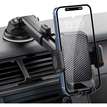 Support de téléphone pour votre voiture avec ventouse puissante, support de téléphone pour accessoires de voiture – Support de t