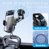 Support de téléphone pour votre voiture avec ventouse puissante, support de téléphone pour accessoires de voiture – Support de t