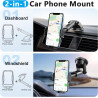 Support de téléphone pour votre voiture avec ventouse puissante, support de téléphone pour accessoires de voiture – Support de t