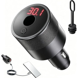 Adaptateur Allume-Cigare Starlink Mini, Convertisseur 12V/24V vers 30V 2A 60W avec Affichage de Tension, Sortie DC5521 Femelle, 