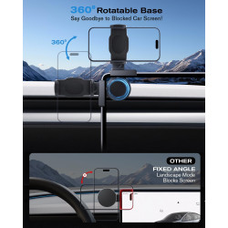 Support de téléphone Portable pour Voiture avec Bras à Ressort pour Toyota Corolla/Corolla Cross 2019-2025 2026 10,5 Pouces Supp