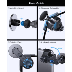 Support de téléphone Portable pour Voiture avec Bras à Ressort pour Toyota Corolla/Corolla Cross 2019-2025 2026 10,5 Pouces Supp