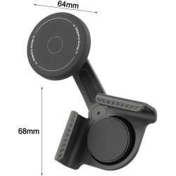 Support magnétique de téléphone pour Tesla Model 3/Y, support réglable avec forte adhérence pour iPhone et Android, support ABS 