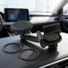 Support magnétique de téléphone pour Tesla Model 3/Y, support réglable avec forte adhérence pour iPhone et Android, support ABS 