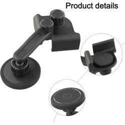 Support magnétique de téléphone pour Tesla Model 3/Y, support réglable avec forte adhérence pour iPhone et Android, support ABS 