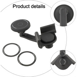 Support magnétique de téléphone pour Tesla Model 3/Y, support réglable avec forte adhérence pour iPhone et Android, support ABS 