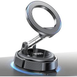 YOSH Support Voiture pour MagSafe, [Ventouse à Vide & 22x Aimants N56], Porte-Téléphone Magnétique, Bras allongé Rotatif à 360° 