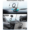 YOSH Support Voiture pour MagSafe, [Ventouse à Vide & 22x Aimants N56], Porte-Téléphone Magnétique, Bras allongé Rotatif à 360° 